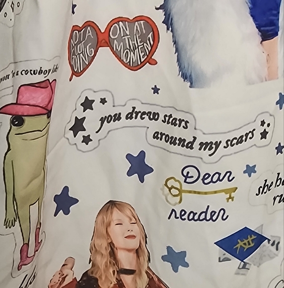 Taylor Swift Satin Pajama Pants sz S Swifty Sleep Eras Reputation Midnight 1989 - Picture 7 of 11